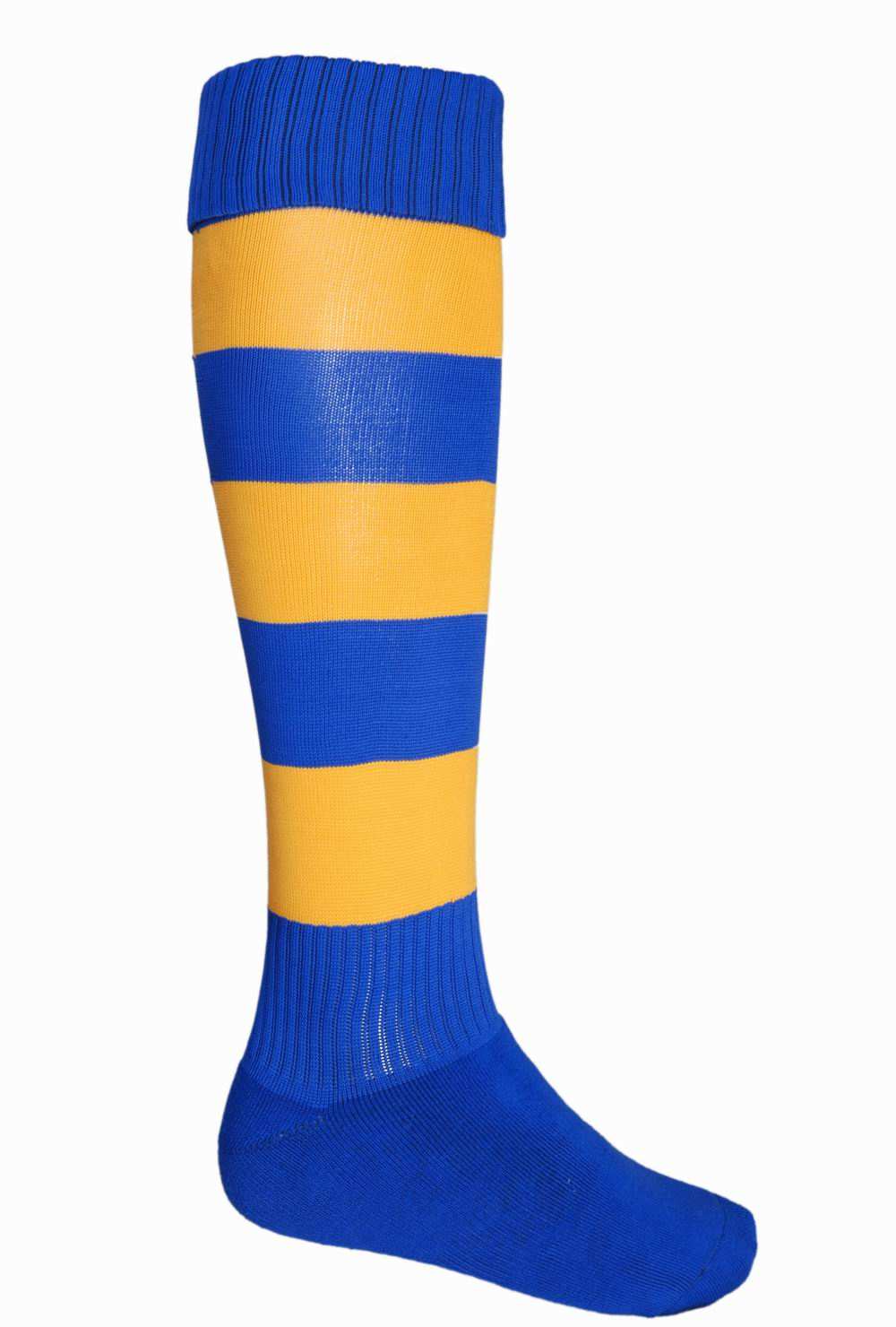 socks/small royal gold footy socks